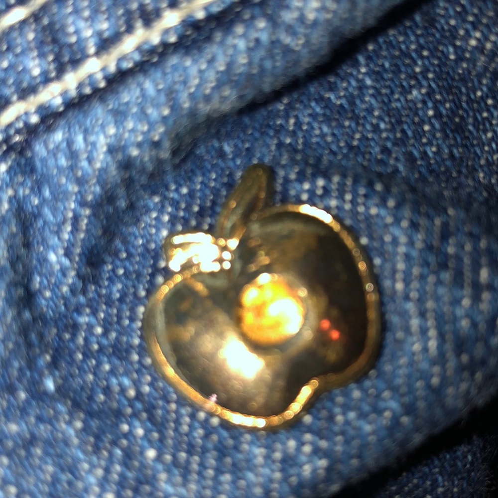 Dark blue apple bottom capris - Picture 4 of 6